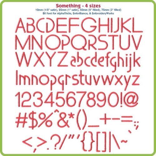Something BX Font - Various Sizes - Download Only