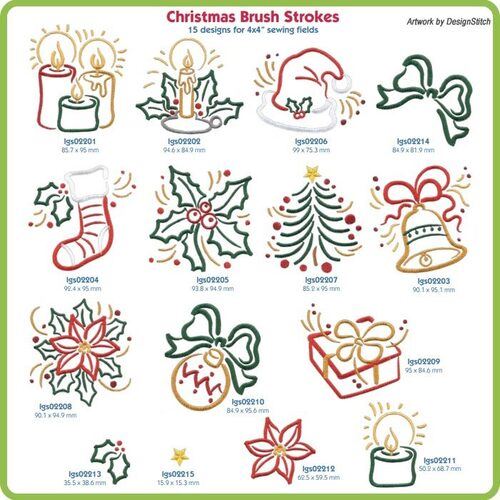 Christmas Brush Strokes by Lindee Goodall - Download