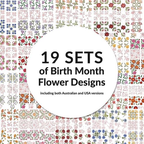 Full Set of Birth Month Flowers