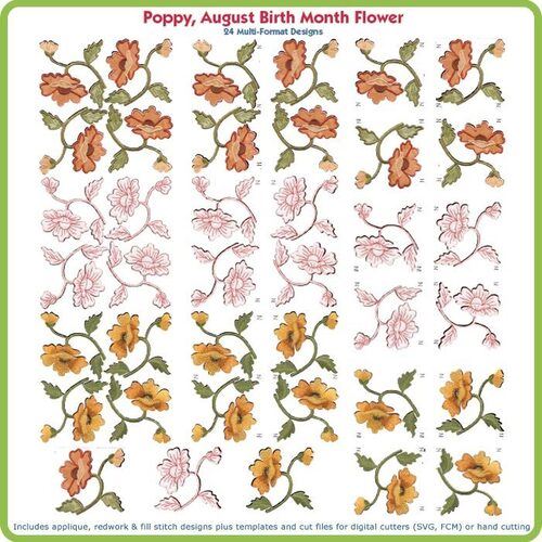 Poppy August Birth Month Flower USA by Lindee Goodall