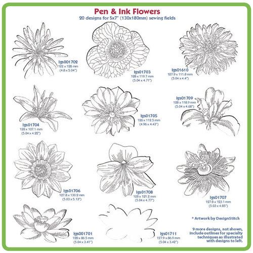 Pen and Ink Flowers - Download