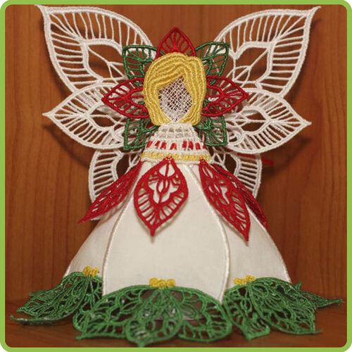 Poinsettia Lace Angel - Download