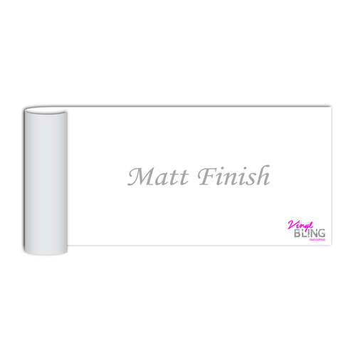 White Matt 30cm x 10m M7A (No Bubbles) Metamark Permanent Adhesive Vinyl Bulk Roll