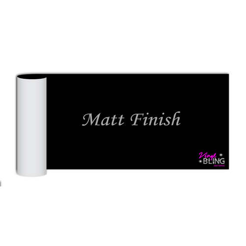 Black Matt Metamark M7A Permanent Adhesive Vinyl No Bubbles 30x100cm