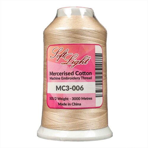 Softlight MC3-006 Mercerised Cotton 3000m Embroidery Thread