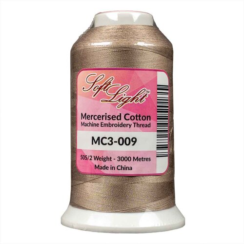 Softlight MC3-009 Mercerised Cotton 3000m Embroidery Thread