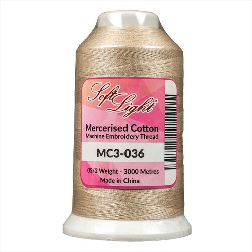 Softlight MC3-036 Mercerised Cotton 3000m Embroidery Thread