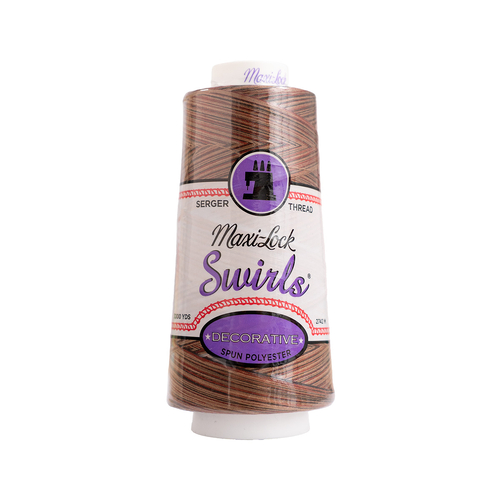 Maxi-Lock Swirls 3000yd - M65 Mocha Almond Fudge