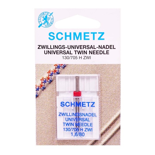 Schmetz Universal Twin Needle Size 1.6mm/80