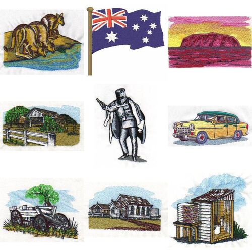 Spirit of Australia (23 designs) by Outback Embroidery - Download