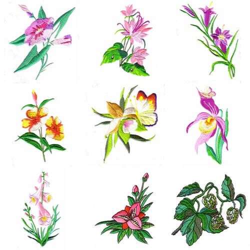 Summer Flowers (32 designs) by Outback Embroidery - Download