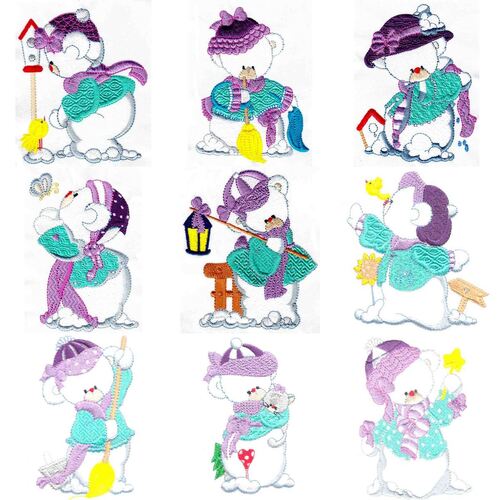 Ms Snowbear (10 designs) by Outback Embroidery - Download