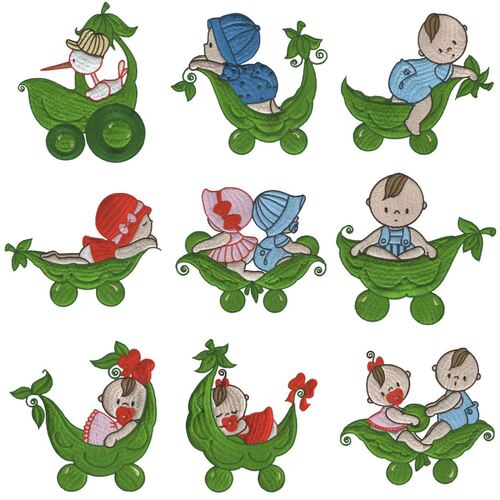 Sweetpea Trains (10 designs) by Outback Embroidery - Download