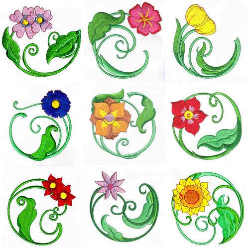 Curly Stalks (10 designs) by Outback Embroidery - Download