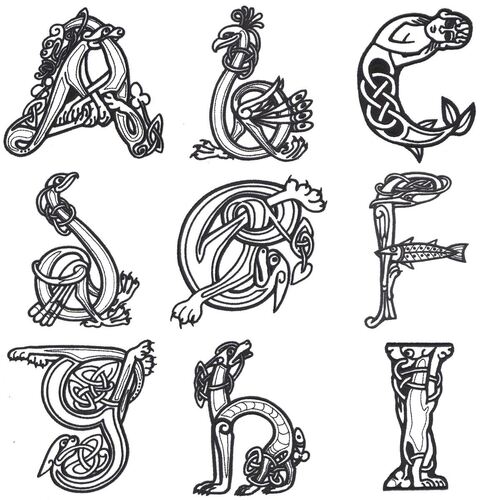 Celtic Alphabet (26 designs) by Outback Embroidery - Download