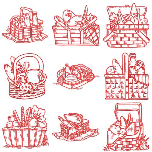 Redwork Spring Day (10 designs) by Outback Embroidery - Download