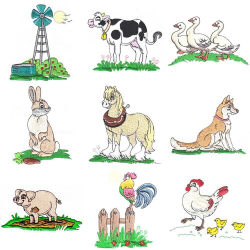 At the Farm (10 designs) by Outback Embroidery - Download