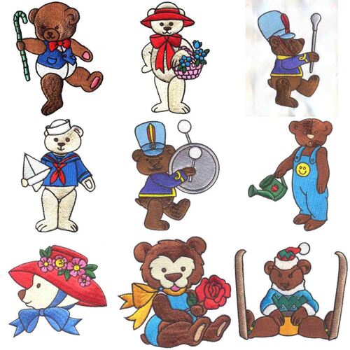Teddy Bears (12 designs) by Outback Embroidery - Download