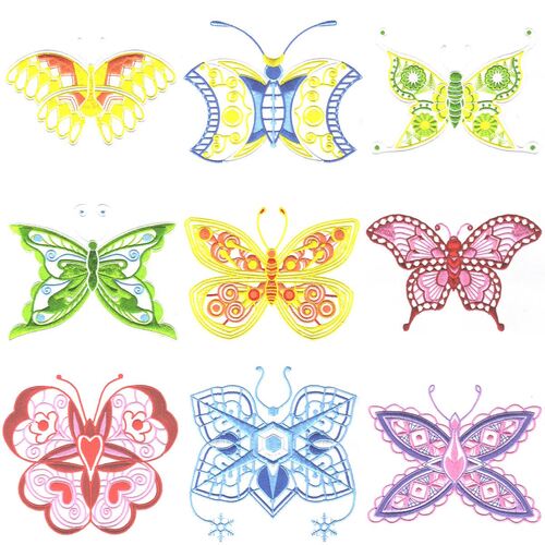 Butterflies in Satin (20 designs) by Outback Embroidery - Download