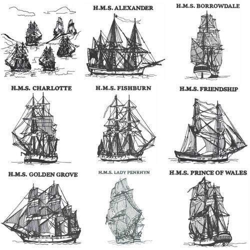 Australia First Fleet (12 designs) by Outback Embroidery - Download