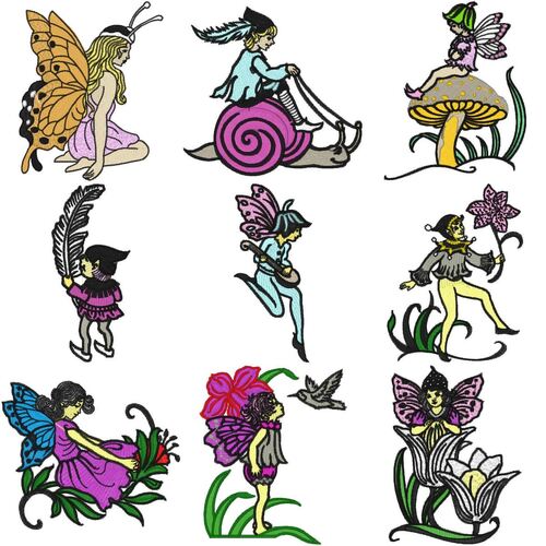 Fairies & Elves 1 (25 designs) by Outback Embroidery - Download