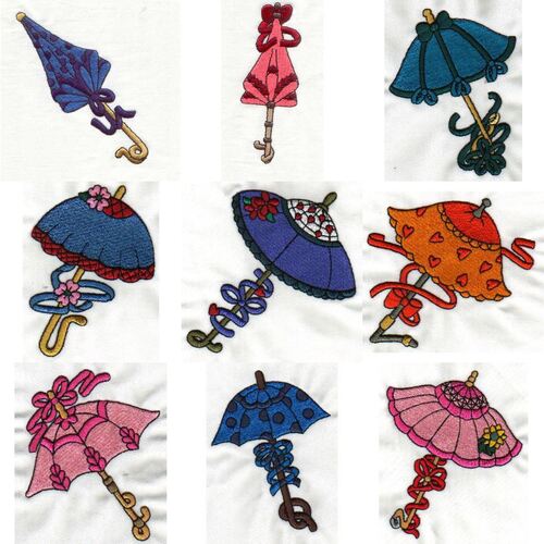 Victorian Parasols (10 designs) by Outback Embroidery - Download