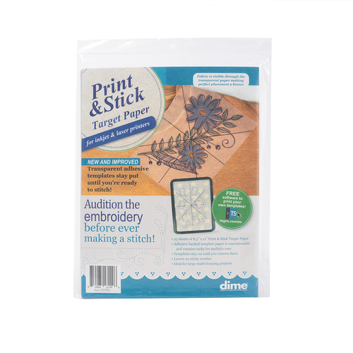 Print & Stick Target Paper (25 Sheets)