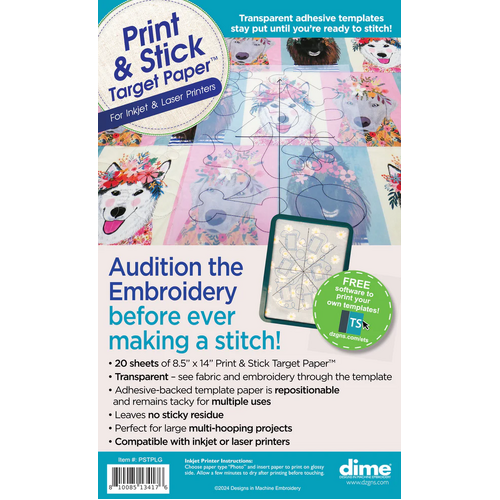 Print & Stick Target Paper (20 sheets)