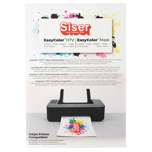 Siser EasyColour Direct to Vinyl Pack - 5 Sheets