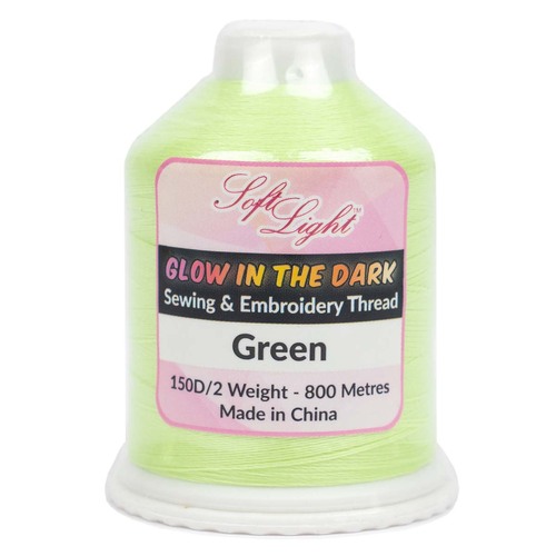 Glow in the Dark - Green 800m Softlight Sewing and Embroidery Thread