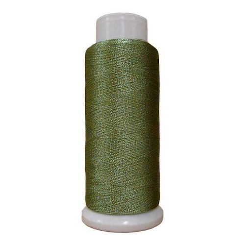 Softlight Metallic Mystery Green 1500m Embroidery Thread