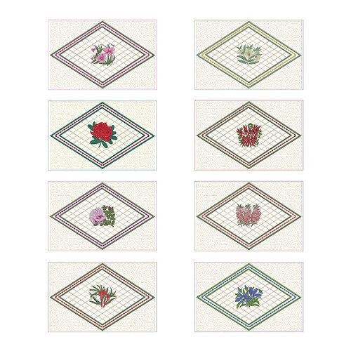 Aussie Floral Placemats ITH by Dawn Johnson Download
