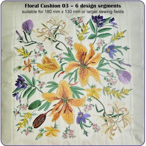 Floral Cushion 03 by Dawn Johnson
