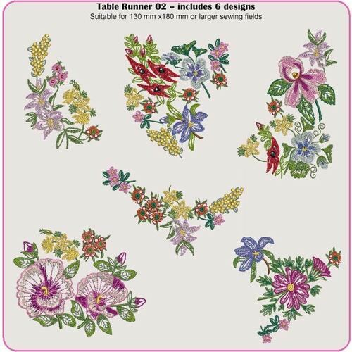 Sketches Table Runner 2 by Dawn Johnson
