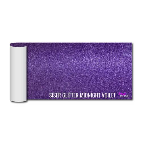 Glitter Midnight Violet 30x60cm Siser EasyPSV Adhesive Vinyl