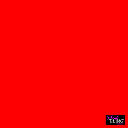 Fluoro Red 30x30cm Styletech Adhesive Vinyl