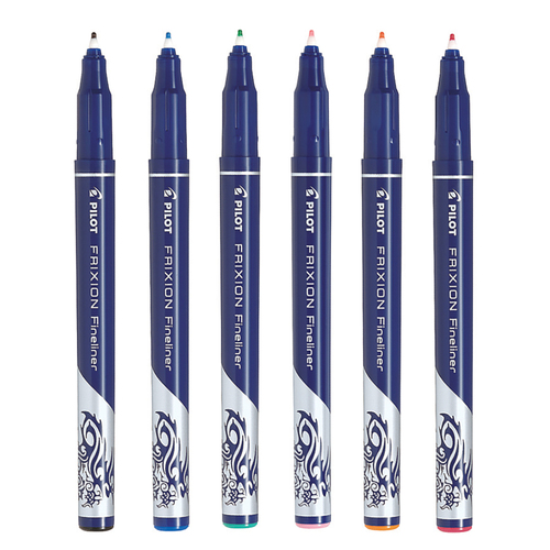 Pilot Frixion Fineliner Erasable Pens