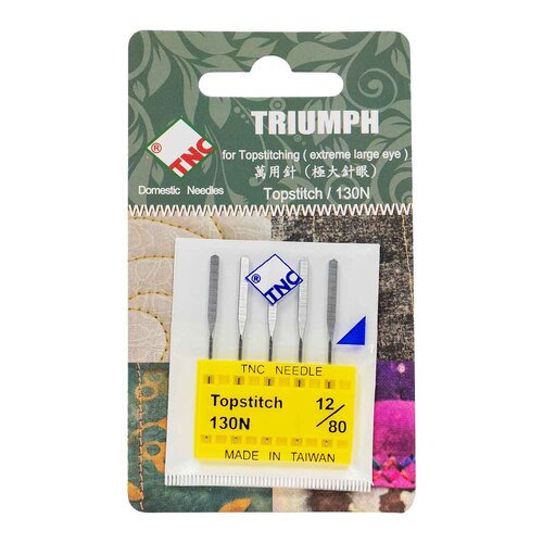 TNC 80/12 Topstitch Needle - 5 Pack