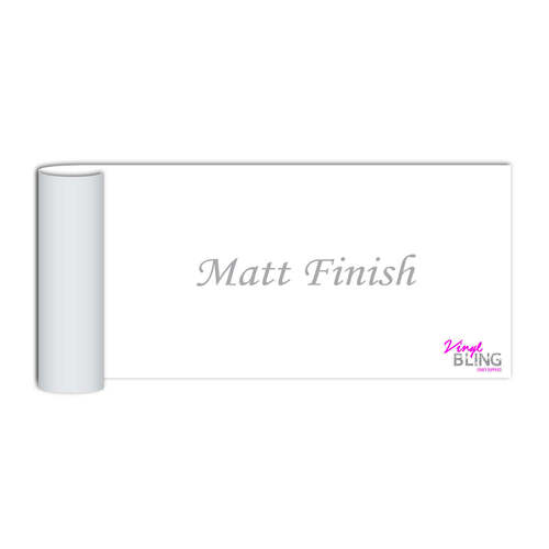 Matt White 30cm x 30m Bulk Roll Print & Cut Adhesive Vinyl