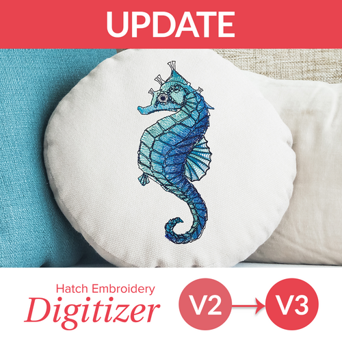 Hatch Embroidery Digitizer Version 3 Update from Version 2 by Wilcom