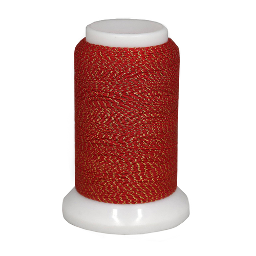 Woolly Metallic Red/Gold Thread