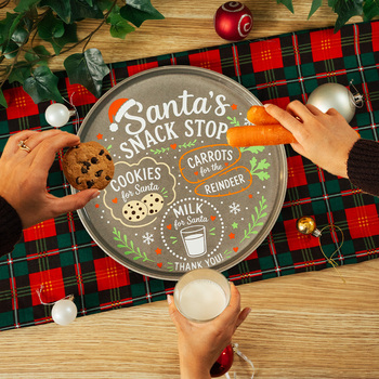 Santa's Snack Plate with Adhesive Vinyl main image