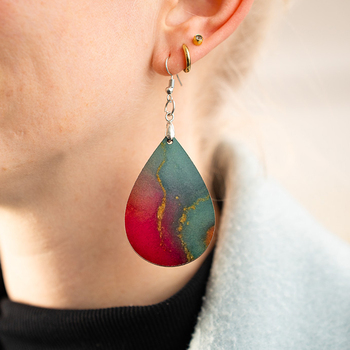 DIY Dye-Sub Teardrop Earrings project