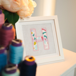 Simple Embroidery Applique Letter main image